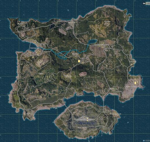 绝地求生海岛地图
