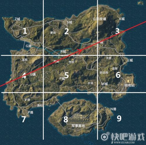 绝地求生海岛地图