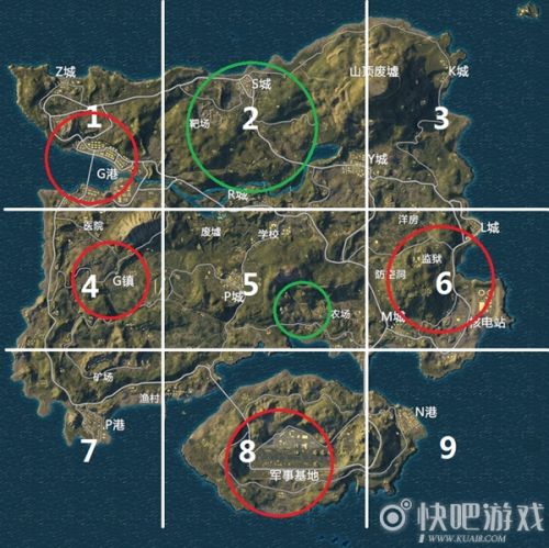 绝地求生海岛地图