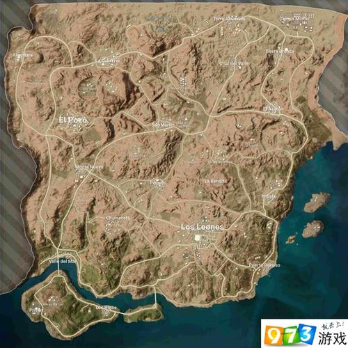 绝地求生沙漠地图